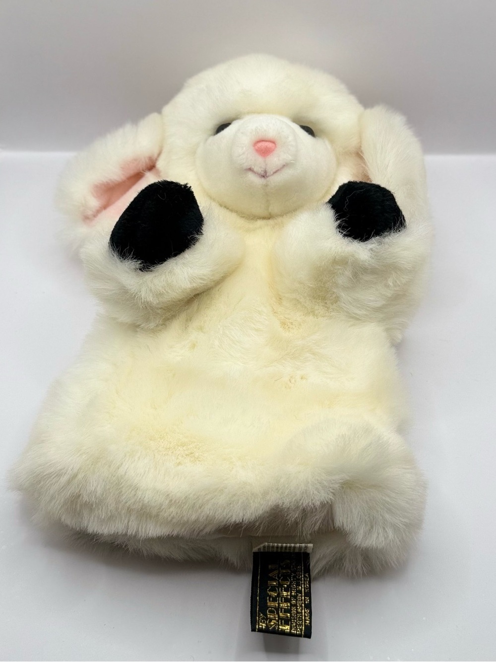 Vintage 24K Polar Puff Special Effects Montessori Lamp Sheep Hand Puppet Plush